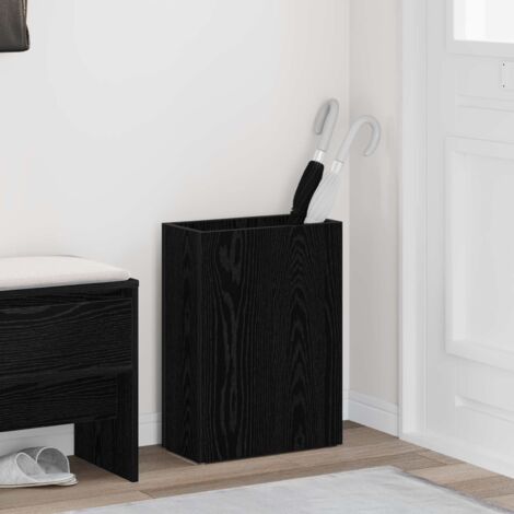 Porte-parapluie Chêne noir 40 x 20 x 55,5 cm Bois d'ingénierie vidaXL (1/5)