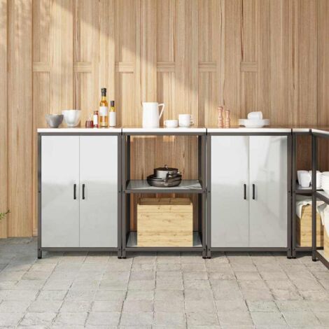 Ensemble de rangement cuisine HATTEM 3 pcs Argenté vidaXL (1/5)