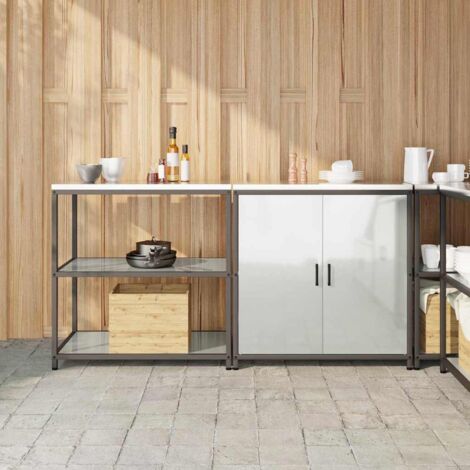 Ensemble de rangement cuisine HATTEM 2 pcs Argenté vidaXL (1/5)