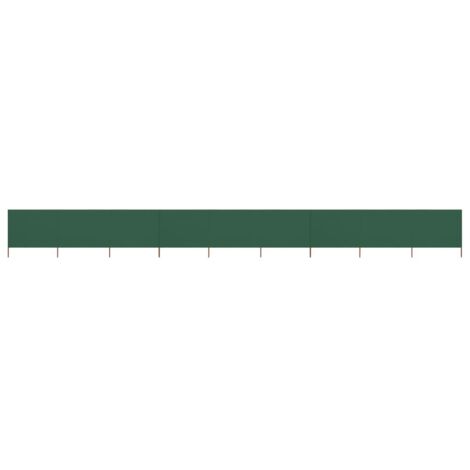 Paravent 9 panneaux Tissu 1200 x 160 cm Vert vidaXL