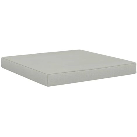 Coussin de plancher de palette 60x61,5x6 cm Beige Tissu vidaXL (1/4)