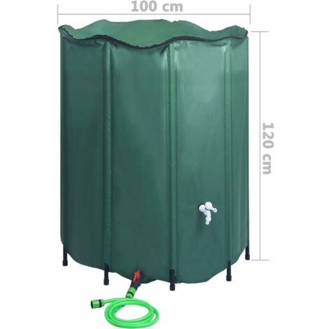 Réservoir pliable d'eau de pluie avec robinet 1000 L vidaXL
