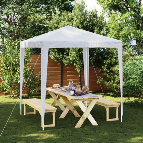 Vidaxl – Tonnelle de réception 2x2 m – Structure en fer – Tente imperméable et résistante aux UV – Montage facile pour événements extérieurs (1/7)