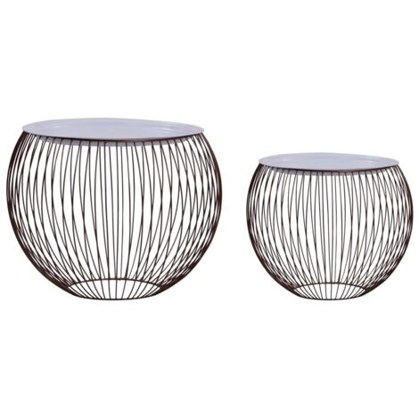 Tables basses 2 pcs Doré vidaXL (1/5)