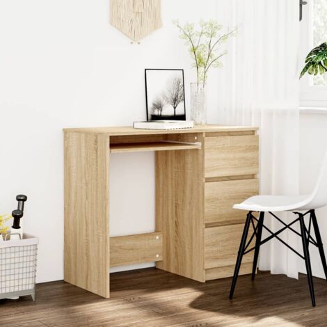 Vidaxl – Bureau enfant en bois d'ingénierie – Dimensions 90x45x76 cm – Design compact pour espaces réduits – Facile à assembler et à entretenir