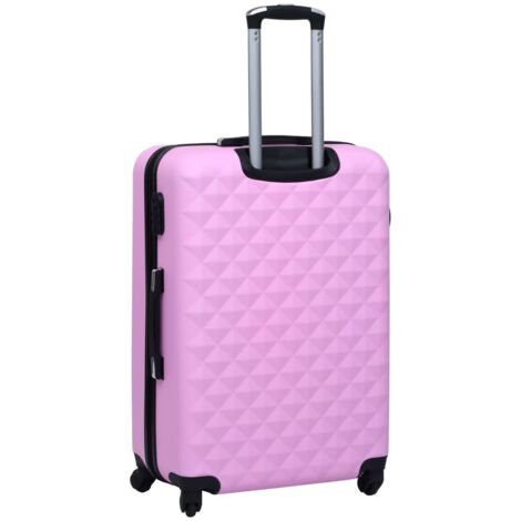 vidaXL Valise rigide Rose ABS - Rose