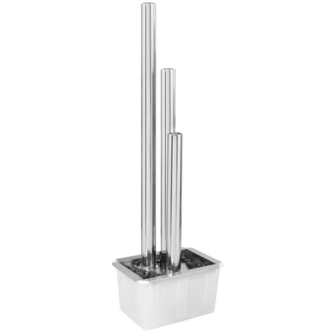 Vidaxl – Fontaine de jardin en acier inoxydable 304 finition miroir – 3 cylindres 48x34x153 cm – Éclairage LED blanc chaud – Pompe 2500 L/h (1/10)