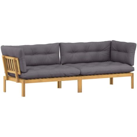 Unité du canapé en palette de jardin 2 Pièce vidaXL (1/5)
