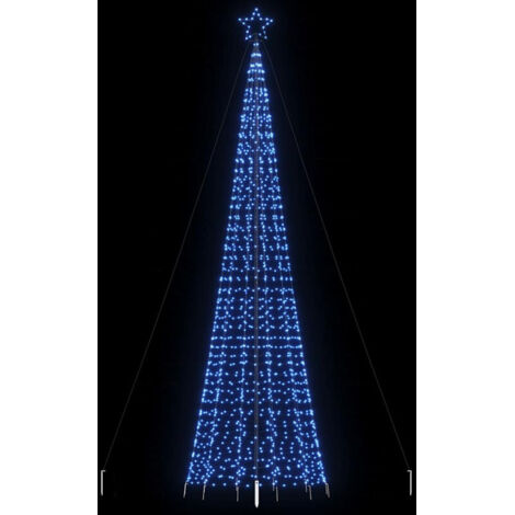 Sapin de Noël à LED avec pointes 1534 LED bleu 500 cm vidaXL