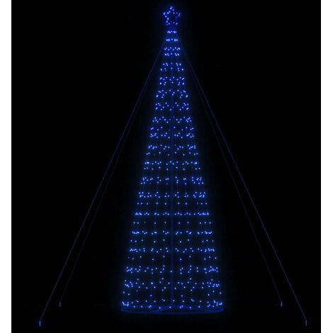 Sapin de Noël à LED 1534 LED bleu 500 cm vidaXL (1/5)