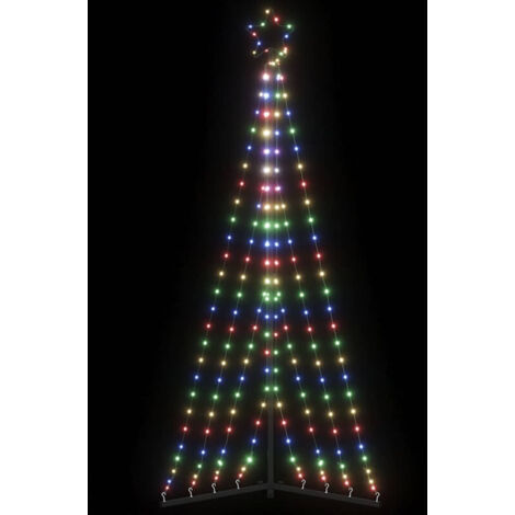 vidaXL Sapin de Noël à LED 339 LED colorées 187 cm (1/5)