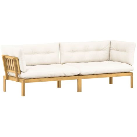 Unité du canapé en palette de jardin 2 Pièce vidaXL (1/5)