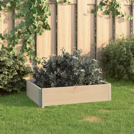 Jardinière surélevée 60x80 cm Bois de pin solide vidaXL (1/5)