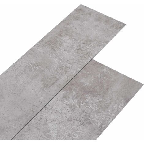 Planches de sol 36 pcs Gris terre 5,02 m² PVC vidaXL
