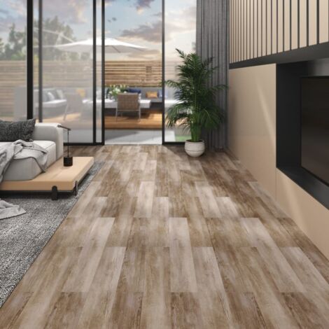 Vidaxl – Dalles de plancher PVC 5,02 m² 2mm autoadhésives – Aspect délavage de bois – Dimensions 91,45 x 15,24 cm – Antidérapantes et imperméables