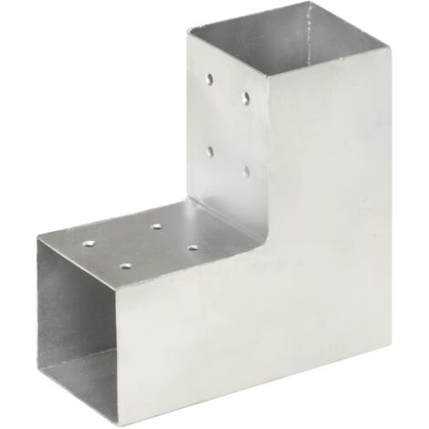 Connecteur de poteau Forme en L Métal galvanisé 81x81 mm vidaXL