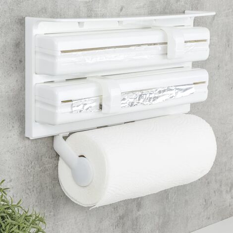 1 porte-rouleau vertical en acier inoxydable pour la cuisine, la chambre, la salle de bain
