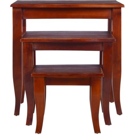 Table Thé Table d/'appoint Wine Table Acajou Couleur Bois Marron Foncé Noyer