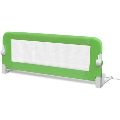 Barrière De Lit De Sécurité Pour Tout-Petits Vert 102X42 Cm