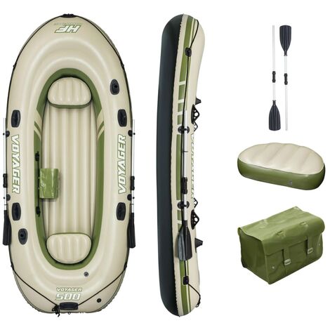 Bestway Canot gonflable Hydro Force Voyager 500 348x141 cm - Vert