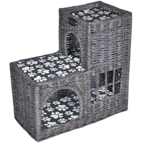 Niche D Arbre A Chat Avec Griffoir Et Coussin Chateau En Saule