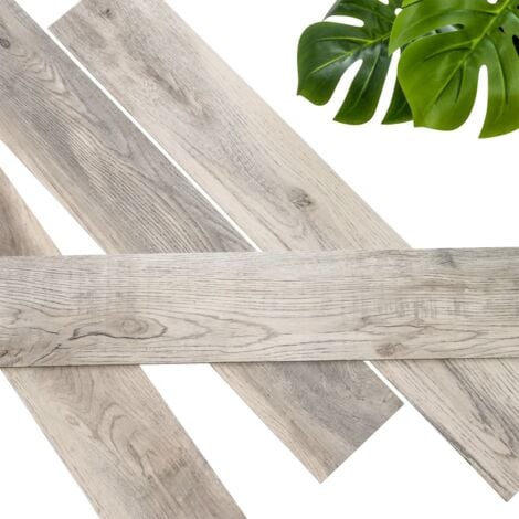 Planches d'aspect de bois Chêne de bois de grange Blanchi WallArt