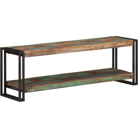 Meuble TV 120x30x40 cm Bois de récupération massif vidaXL (1/5)