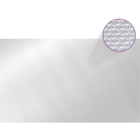 Tidyard Couverture de Piscine Solaire Bâche pour Piscine Rectangulaire 500x300 cm PE Noir 