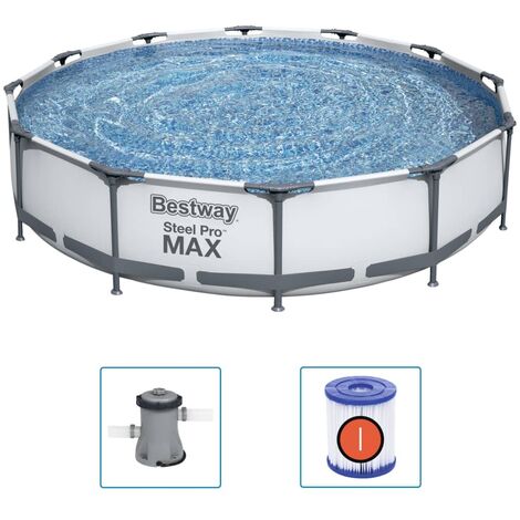 Bestway Ensemble de piscine Steel Pro MAX 366x76 cm