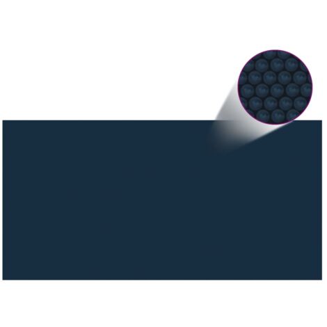 Vidaxl – Film solaire de piscine flottant 600x300 cm – Film PE épais 110 micromètres – Réduit évaporation et consommation produits chimiques