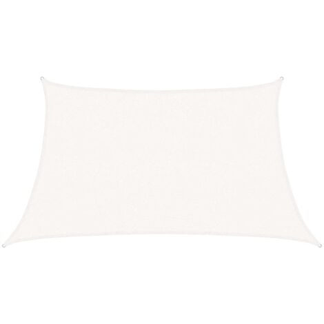 Voile d'ombrage 160 g/m² Blanc 3/4x2 m PEHD vidaXL