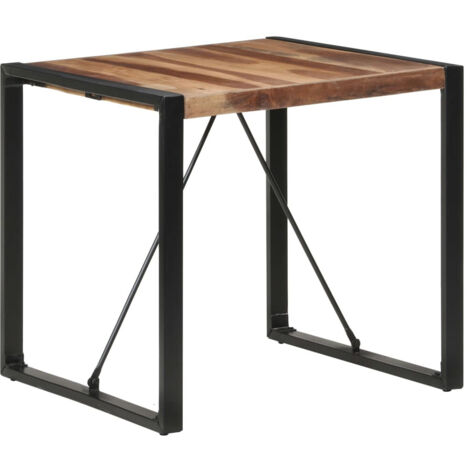 Table à manger 80x80x75 cm bois massif vidaXL (1/5)