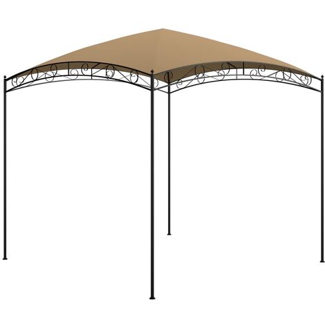 Belvédère 3x3x2,65 m Taupe 180 g/m² vidaXL
