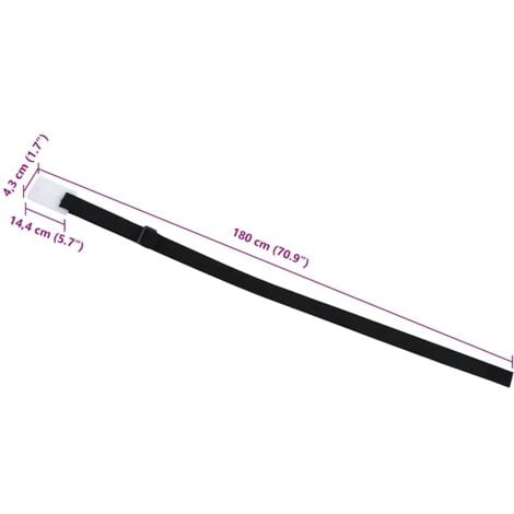 Fixations de rouleau de couverture de piscine 8 pcs 1,8 m vidaXL