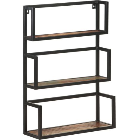 Étagère murale 60x20x85 cm Bois de récupération massif vidaXL (1/5)