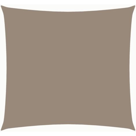 vidaXL Sunshade Sail Oxford Fabric Square 4x4 m Taupe (1/8)