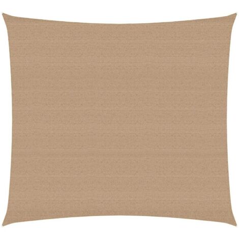 vidaXL Voile d'ombrage 160 g/m² Taupe 4x4 m PEHD