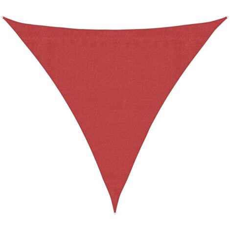 Voile d'ombrage 160 g/m² Rouge 4x4x4 m PEHD vidaXL (1/5)