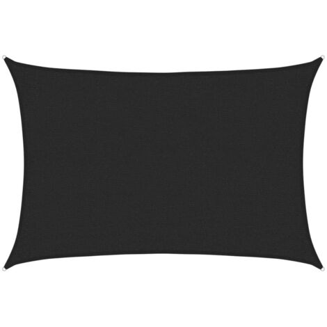 Voile d'ombrage 160 g/m² Noir 2x2,5 m PEHD vidaXL