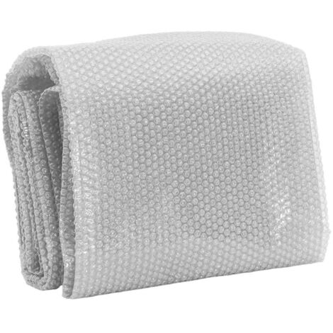 Film solaire de piscine flottant PE 732x366 cm Gris vidaXL