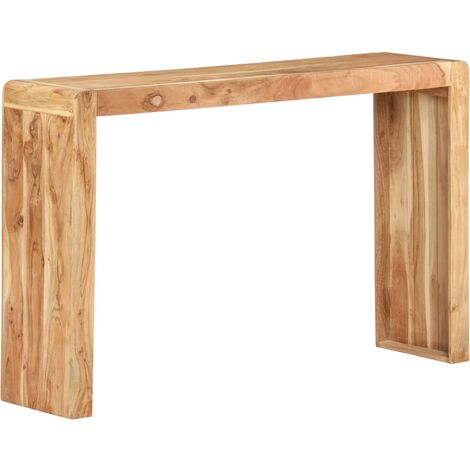 Table console 120x30x76 cm Bois d'acacia solide vidaXL - Brun