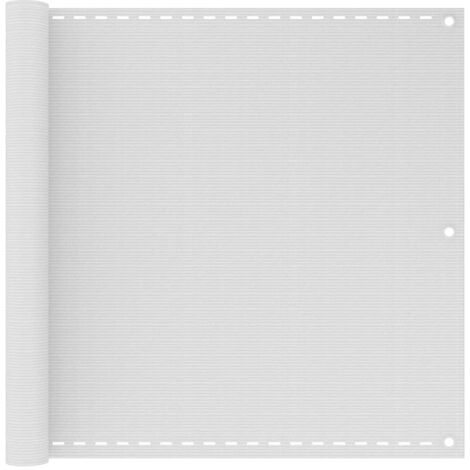 vidaXL Écran de balcon en PEHD blanc de 90x400 cm (1/5)