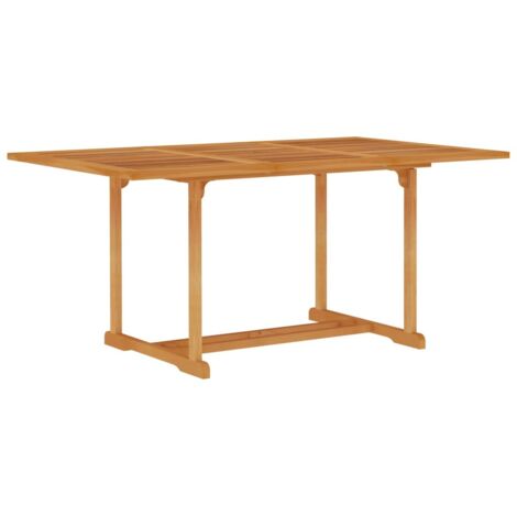Table de jardin 150x90x75 cm Bois de teck massif vidaXL