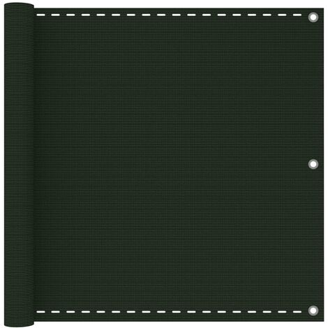 Écran de balcon Vert foncé 90x600 cm PEHD vidaXL