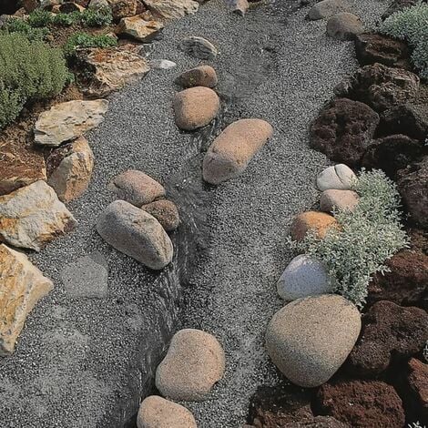 Revêtement d'étang en pierre "Classic" 5 x 0,4 m gris Ubbink
