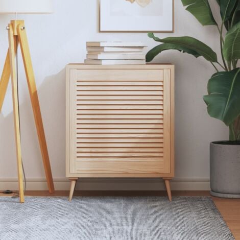 Porte d'armoire à persiennes 61,5x59,4 cm bois de pin massif vidaXL