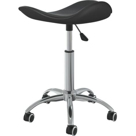 vidaXL Tabouret de bureau Noir