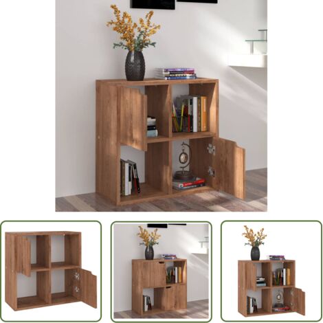 Bibliothèque Chêne marron 60x27,5x59,5 cm Bois d’ingénierie vidaXL (1/5)