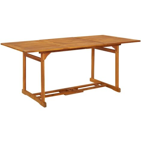 Table à dîner de jardin 180x90x75 cm Bois d'acacia solide vidaXL (1/6)