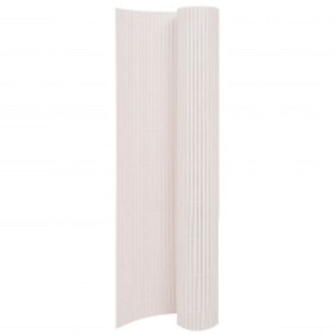 Vidaxl – Clôture PVC double face 90x400 cm – Résistante aux intempéries – Facile à ajuster – Idéale pour délimiter parterre de fleurs